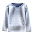 thumbnail image 4 of ROLKFUK Boys Girls Pajama Sets, Thickened 2 Piece Comfy Fall Winter Sleepwear Blue Size 10-11 T, 4 of 4