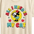 thumbnail image 3 of Disney - Minnie Mouse All I Need Is My Cat - Women's Short Sleeve Graphic T-Shirt, 3 of 5