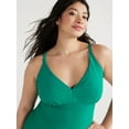 thumbnail image 5 of Time and Tru Women's and Plus Ribbed One Piece Swimsuit, Sizes S-3X, 5 of 6
