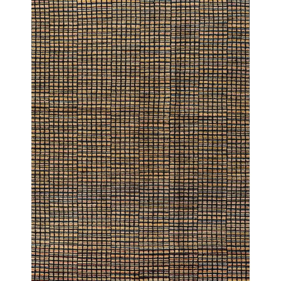 Ahgly Company Indoor Rectangle Abstract Brown Abstract Area Rugs, 7' x 10'