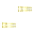 thumbnail image 2 of Justharion Coffin Nail Set Glossy Classic French Style Scratch Resistant Artificial Press-on Fingernails Manicure Stickers Type 17 2Set, 2 of 6