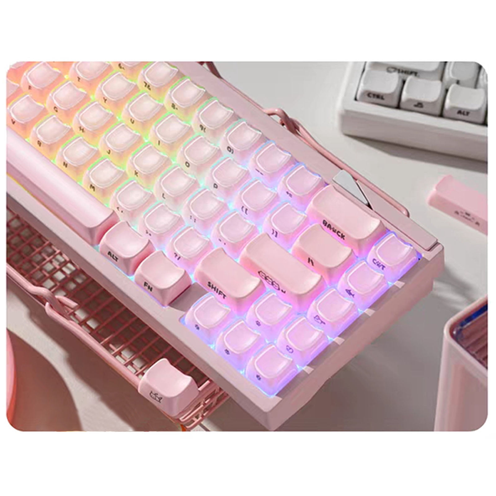 MAO Ergonomic Profile 119 Key Keycap Set In Frosted Jelly Finish With Side Printed Characters For Gaming Keyboards