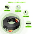 thumbnail image 6 of CJP-Geek 65FT BNC Extension Security Wire Cord,Weatherproof And Fire Rated Stable Wire Replacement For Security Camera,CCTV,DVR,Surveillance System, 6 of 8