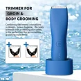 thumbnail image 2 of Blue Body Hair Trimmer Shaver for Men, Ball Trimmer for Groin/Pubic with Charging Dock,Ceramic Blade Body Groomer Electric Razor, 2 of 22