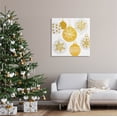 thumbnail image 2 of Glimmering Hanging Christmas Baubles Holiday Graphic Art Gallery Wrapped Canvas Print Wall Art, 2 of 7