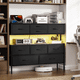 thumbnail image 5 of Mueble De Tv 55 Centro De Entretenimiento Luz Led Enchufes Negro, 5 of 7