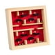 thumbnail image 5 of Juego de mesa de laberinto de madera, tablero de actividades, juguete artesanal, rompecabezas, juego de lógica Rojo, 5 of 9