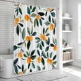 thumbnail image 5 of Burnt Orange Shower Curtain Set - Standard 72" x 72" Washable Bathtub Curtain with 12 Hooks, Spring Summer Botanical Watercolor Waterproof Fabric Stall Shower Curtains for Bathroom/Bathtub Décor, 5 of 6