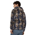 thumbnail image 4 of Kdxio Watercolor Snake Skin Print Men Hoodies Casual Hoodies for Men with Zip Pockets Full Zip Long Sleeve Sweatshirt Sports Hooded Jacket-Small, 4 of 5