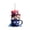 A008- Style H, variant on Red White and Blue Cat Decor Hanging Ornament 4Th of July Patriotic Decor Front Door Porch Car Rearview Mirror Home Decoration