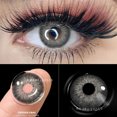thumbnail image 1 of (-1.00 ~-6.00) Miopia amara pattaya Marrón-Gris Color Lente De Contacto Grado 2Pcs Lentes De Prescripción Natural Cosméticos Ojos Diopters Anuales Gao Jiahui unisex, 1 of 2