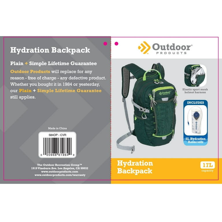 Outdoor products hydration pack walmart 2025