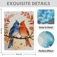thumbnail image 3 of Diamond Art Kit for Adults, Blue Orange Birds Autumn Branch Diamond Painting for Adults Beginners, DIY Diamond Art Painting Kits, 5D Diamond Painting Crafts for Home Decor 12x16 Frameless, 3 of 7