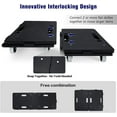thumbnail image 3 of Furniture dolly, 2 pieces set of connectable moving dolly, size 15.63x10.23 inches, weight capacity 500 pounds, four-wheel heavy duty furniture dolly, small flat dolly, portable and lightweight., 3 of 4