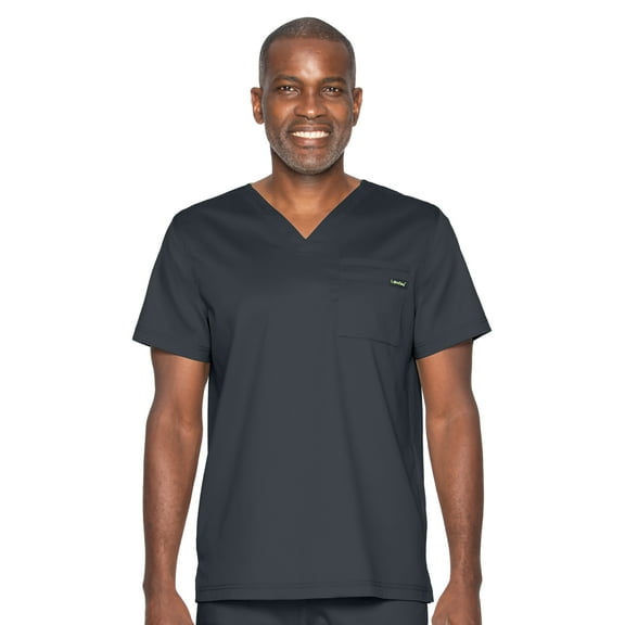 Landau ProFlex Tailored Fit Comfort Stretch 2-Pkt V-Neck Scrub Top for Men 4259