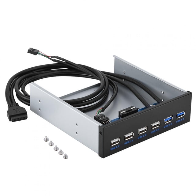 9PIN 19PIN a 2 * USB3.0 + 4 * USB2.0 6 Interfaz Metal Panel frontal USB Hub