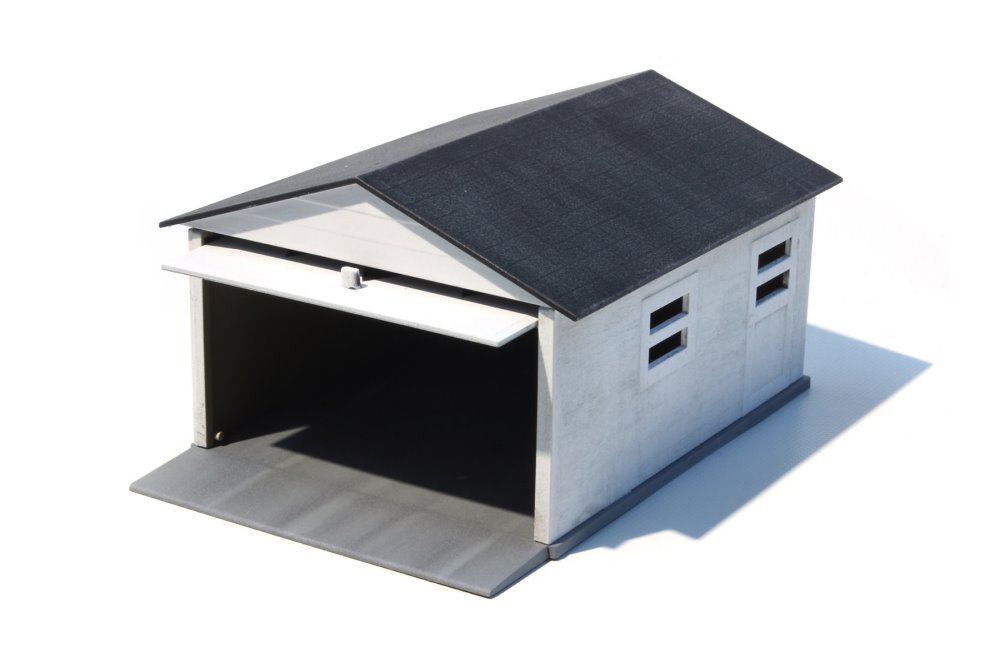 Mini Garage SnapTogether, White AMT AMT1361/12 1/64 scale Plastic Diorama Kit