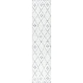 thumbnail image 3 of JONATHAN Y MOROCCAN HYPE 2 x 8 Runner Rug, Izil Moroccan Geometric Diamond - Ivory/Light Gray, MOH507A-28, 3 of 9