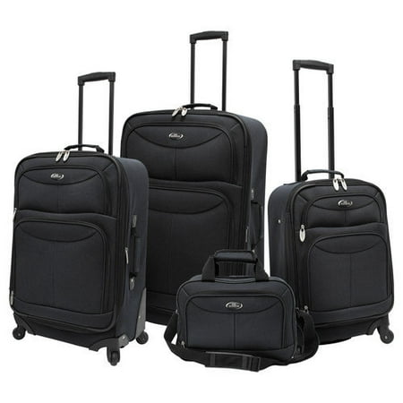 U.S Traveler Fashion Spinner 4-Piece Luggage Set