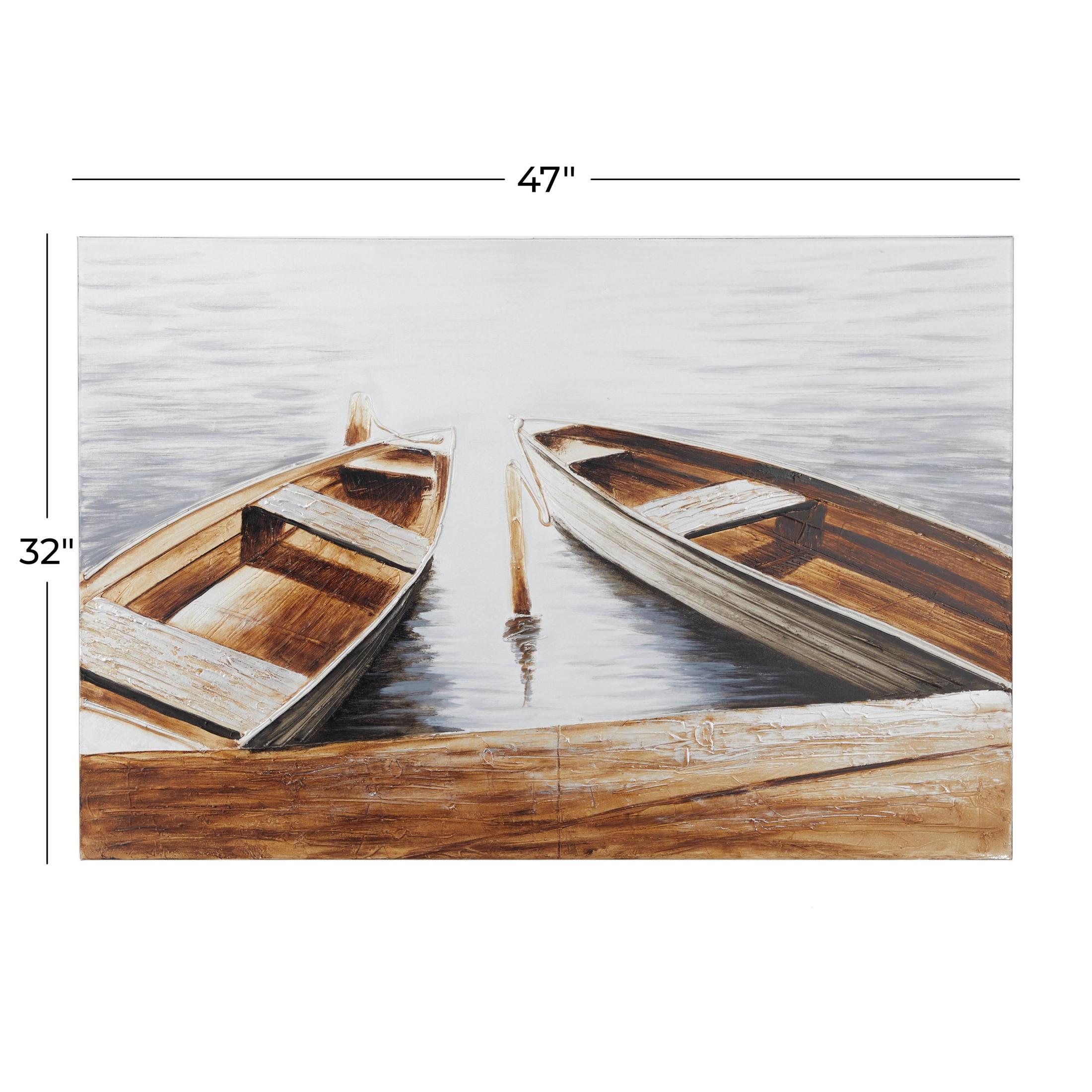 47" x 32" Unframed Sail Boat Wall Art, by DecMode