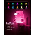 thumbnail image 3 of Luz nocturna LED 3D con forma de oso L LOHAS para niños, RGB, color blanco suave, 3 of 9