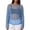 Blue #1, variant on WULMLEO Crochet Tops for Women Summer Beach Swim Cover Ups Knit Beach Cover Up Short Sleeve Hollow Out Shirts White M
