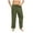 Green, variant on lmcalzta Mens Casual Pants Straight Leg Drawstring Trousers with Pockets Loose Elastic Waist Yoga Beach Long Pants