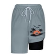 thumbnail image 7 of UVEASISHA Swimming Trunks for Men Tropical Printed Bathing Suit Drawstring Elastic Waist Surf Swimwear Water Sports Quick Dry Board Shorts with LinerNavy 3XL, 7 of 7