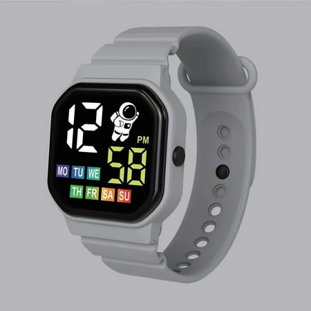Perfect Gift for Child! HIMIWAY Sweatshirt Dress Electronic Watches with Touchscreen for Children Interactive and Educational Wearable Device for Children LED Electronic Waterproof Watch