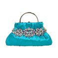 thumbnail image 1 of Bolso de mano de noche para mujer, cadena de diamantes de imitación, bandolera para fiesta de cóctel (azul) Likrtyny Para Estrenar, 1 of 6