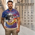 thumbnail image 6 of Aplkyhs Matching Golf Shirts for Couple American Flag Dog Quarter Zip His and Hers Golf Shirts Matching Moisture Wicking Mens Hawaiian Shirt Lapel Design Golf Accessories, 6 of 6