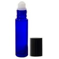 thumbnail image 2 of 6 Pack - 10 ml (1/3 fl oz) Cobalt Blue Roll On Bottles With Plastic Roller Balls (Pack of 6) - Including 1 FREE Plastic 3 ml Dropper - GreenHealth, 2 of 3