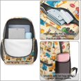 thumbnail image 4 of Excavator and Road Barrier Beige 17" School Backpacks for Teens,Waterproof Oxford Fabric,S-Shape Padded Straps for School,Travel,Hiking,Camping, 4 of 6