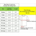 thumbnail image 2 of Men's Premium Cotton Blend Short Sleeve V-Neck Tees (3-Pack Extended Sizes), 2 of 2