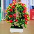 thumbnail image 1 of Gwong Decoración hogareña Flor artificial Bonsai Realista Realista Resistente a UV Plastic Fasy Care Flowers Flowers Bonsai para al aire libre Gwong 21085750, 1 of 6