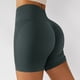 thumbnail image 4 of Pantalones cortos de yoga para mujer, cintura alta, elásticos, sin costuras, levantamiento de glúteos, medias deportivas para correr, fitness, gris L, 4 of 6