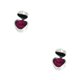 thumbnail image 1 of Kearding Compromiso de boda Romántico en forma de corazón Flor de rosa artificial Flores de simulación Decoración de patio Púrpura oscuro Púrpura oscuro plata B 2Conjunto, 1 of 6