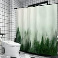 thumbnail image 4 of Green Misty Forest Shower Curtains,Nature Shower Curtain,Woodland Shower Curtain,Fantasy Fog Magic Tree Bath Curtain for Bathroom,Fall Shower Curtain,Waterproof Polyester Fabric-72 Wx72 L, 4 of 5