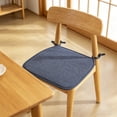thumbnail image 6 of Square Bar Stool Seat Cushion with Ties, Breathable Cottons Stool Cushion Cover Barstool Cushion Seat Pad, 16*16 In, 6 of 6