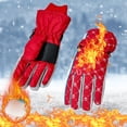 thumbnail image 1 of Xihbxyly Guantes de Invierno para Niños de 5 a 9 Años, Suaves y Cálidos, Resistentes a La Nieve y Al Viento, Perfectos para Esquiar, Hacer Snowboard y Aventuras Al Aire Libre, para Niños y Niñas, 20, 1 of 3