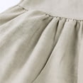 thumbnail image 6 of Toddler Girls Linen Sleeveless Dress A-Line Ruffle Hem Summer Outfits, Size 3-4Y, 6 of 7