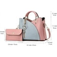 thumbnail image 5 of Women's Multi-Color Splicing One-Shoulder Crossbody Bag Color Block Cross Body Purses Cute Designer Handbags Sets, 5 of 6