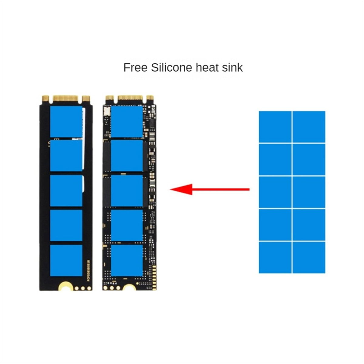 M.2 NVMe SSD Enclosure 20Gbps USB 3.0 Type C PCIe External Case USB3 M2 Storage Box Cover Solid State Hard Drive Disk,B,Black