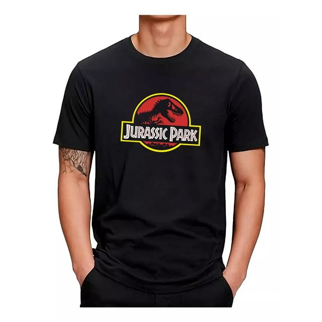 Playera Jurassic Park Logo Y Logo Japones