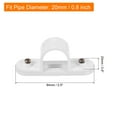 thumbnail image 2 of Unique Bargains PVC Conduit Saddle Pipe Clip 20mm Securing Conduit Hose with Base Pack of 20, 2 of 5