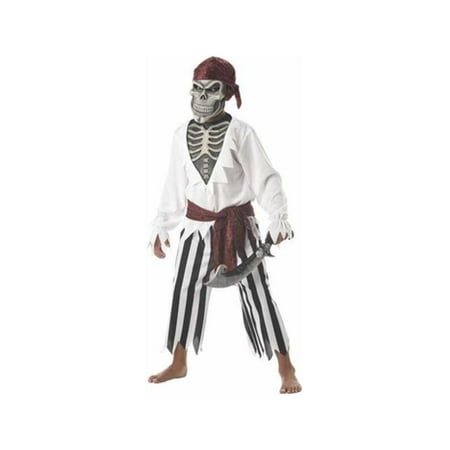 Child's Scary Skeleton Pirate Costume