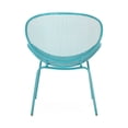 thumbnail image 3 of Teal Shell Furniture - Modern Design, Iron, 25.89" D X 34.54" H For Outdoor Area Chair Iron Frame, Mesh Seating, 24.2" W, 3 of 6