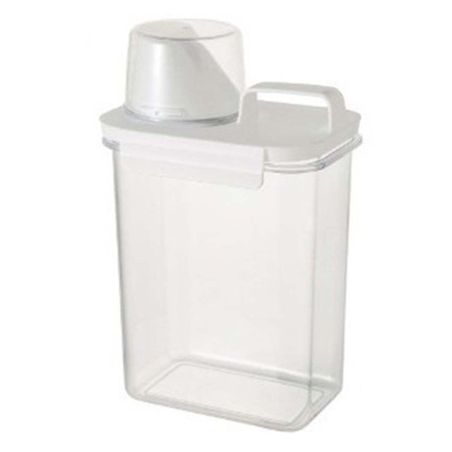 Airtight Food Storage Containers, Clear Pantry Organization with Measuring Lid for Kitchen Counter