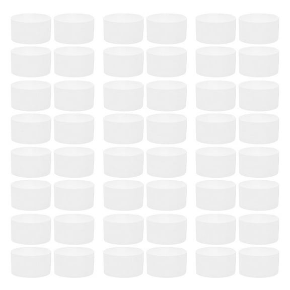 OUNONA 100pcs Self-Adhesive Money Bundle Paper Bands White Currency Wrapping Straps Versatile Banknote Wrappers for Financial Institutions and Retail Stores