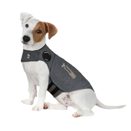 ThunderShirt Anxiety Jacket for Dogs, Heather Grey, (Best Thunder Jacket For Dogs)